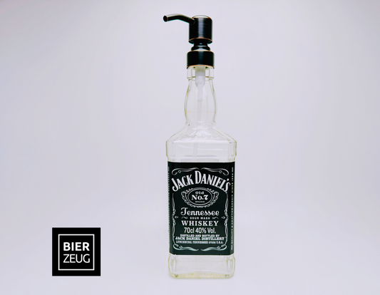 Whisky soap dispenser “Jacky” | Upcycling pump dispenser from Jack Daniels bottles | Refillable with soap, dishwashing liquid, beard oil | Bathroom decoration gift