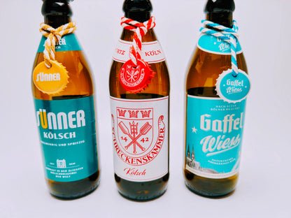 Kölsch Seifenspender aus echter Kölschflasche – Handgemachter nachfüllbarer Design Pumpspender – Geschenkidee aus Köln für Bier Liebhaber
