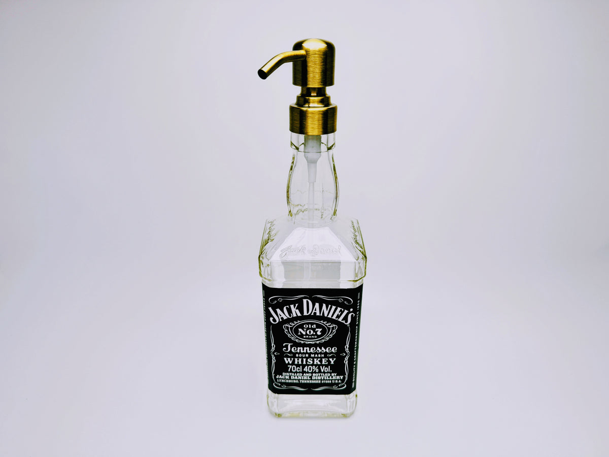 Whisky soap dispenser “Jacky” | Upcycling pump dispenser from Jack Daniels bottles | Refillable with soap, dishwashing liquid, beard oil | Bathroom decoration gift