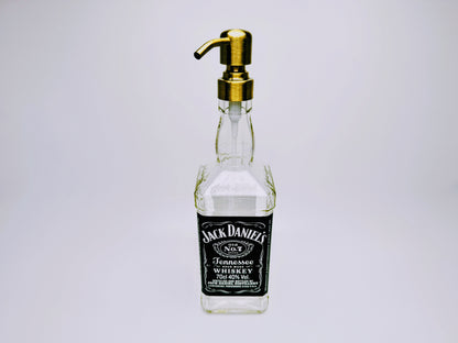 Whisky soap dispenser “Jacky” | Upcycling pump dispenser from Jack Daniels bottles | Refillable with soap, dishwashing liquid, beard oil | Bathroom decoration gift
