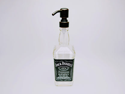 Whisky soap dispenser “Jacky” | Upcycling pump dispenser from Jack Daniels bottles | Refillable with soap, dishwashing liquid, beard oil | Bathroom decoration gift