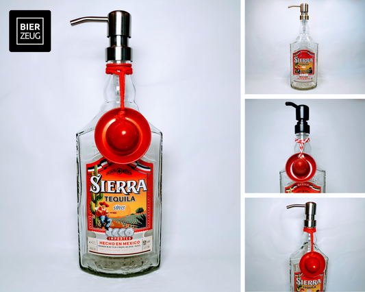 Tequila-Flaschen-Seife - Spender für Seife, Lotion oder Desinfektionsmittel - 700 ml - Geschenk Upcycling - Sierra Tequila