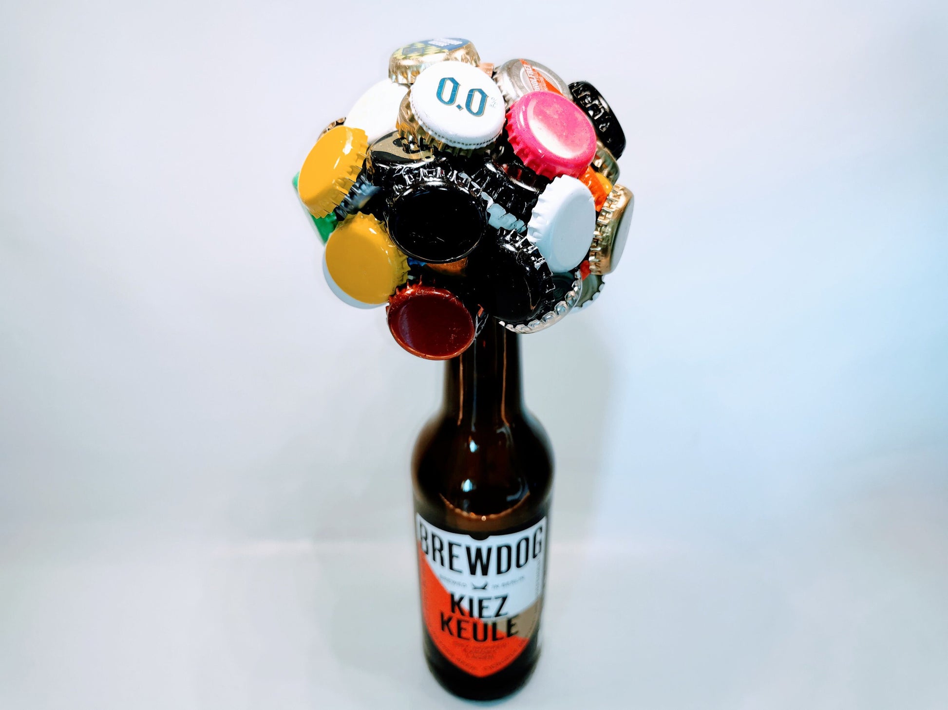 KraftBIERbaum | Der Magnet-Baum für deine Craftbeer-Crowns | Handgemacht Upcycling | Craftbier Flasche | Hält 60+ Kronkorken