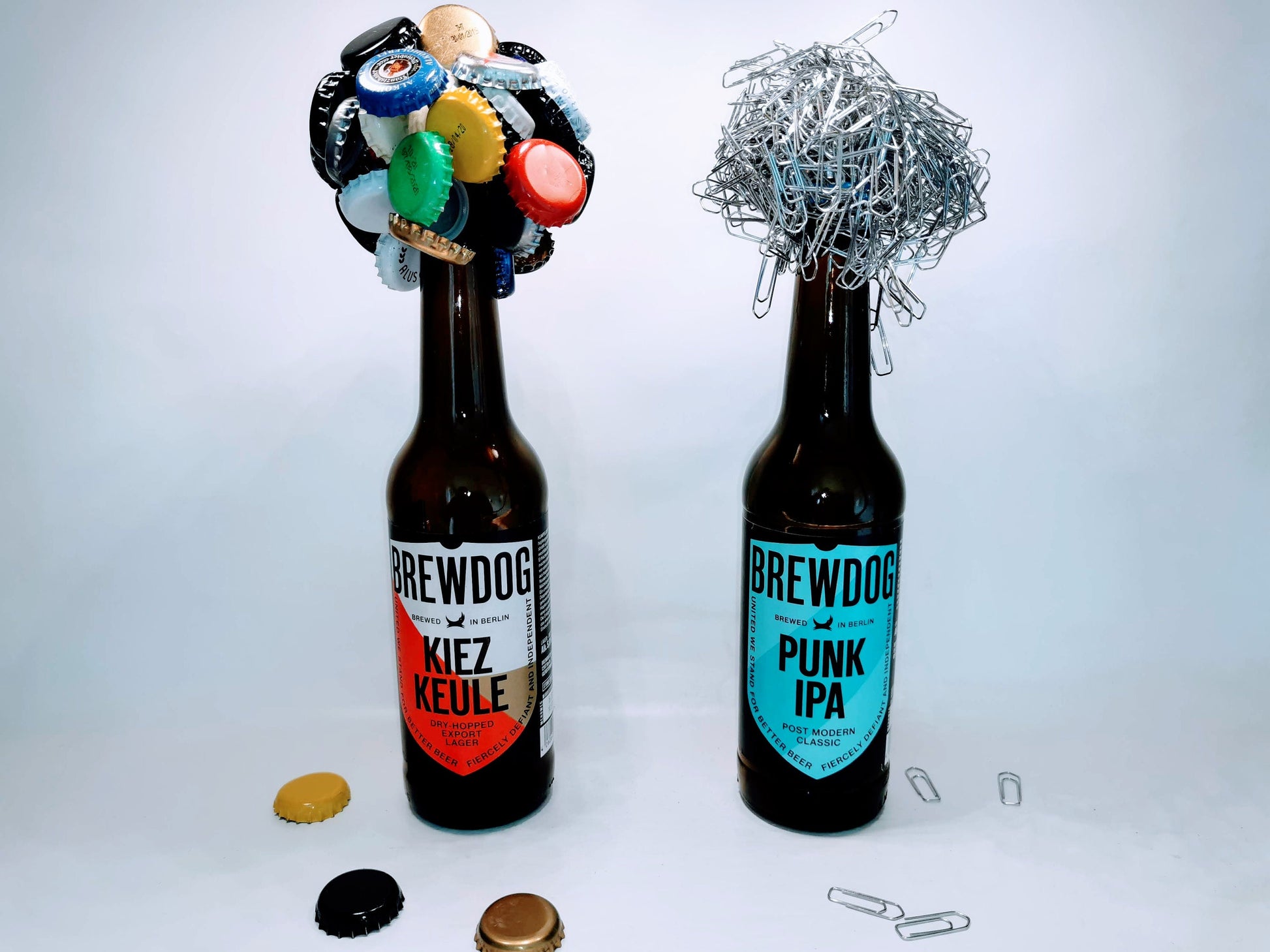 KraftBIERbaum | Der Magnet-Baum für deine Craftbeer-Crowns | Handgemacht Upcycling | Craftbier Flasche | Hält 60+ Kronkorken