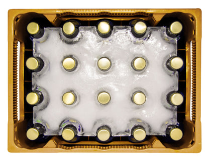Eisblock Bierkühler - Die Innovation um deinen Getränkekasten unterwegs zu kühlen - Für 20x0,5l oder 24x0,33l - Jetzt eiskalt bestellen!