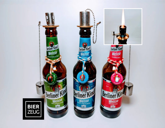 Öllampe Berliner Weisse | Handgemachte Öllampe aus Berliner Weisse Bier Flaschen | Upcycling | Handgemacht | Individuell | Geschenk | Deko