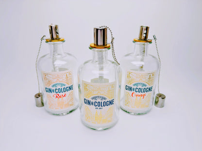 Gin Öllampe "Gin de Cologne" | Handgemachte Öllampe aus Gin de Cologne Flaschen | Upcycling | Handgefertigt | Individuell | Geschenk | Deko
