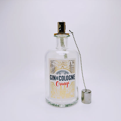 Gin Öllampe "Gin de Cologne" | Handgemachte Öllampe aus Gin de Cologne Flaschen | Upcycling | Handgefertigt | Individuell | Geschenk | Deko