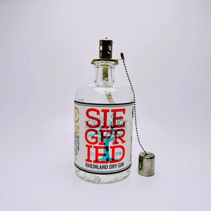 Gin Öllampe "Siegfried" | Handgemachte Öllampe aus Siegfried Gin Flaschen | Upcycling | Handgefertigt | Individuell | Geschenk | Deko