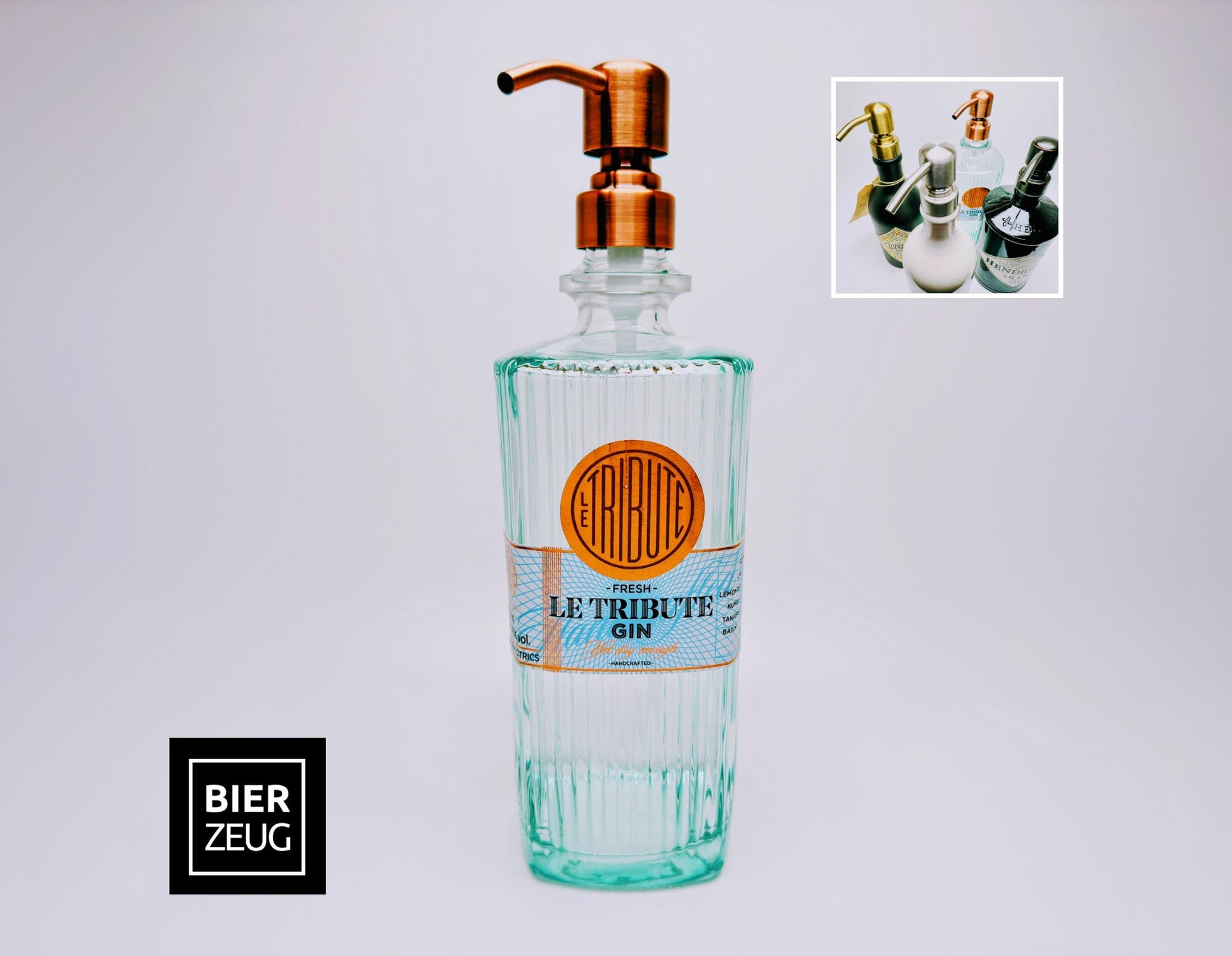 Gin-Seifenspender Le Tribute  Upcycling Pumpspender aus Le