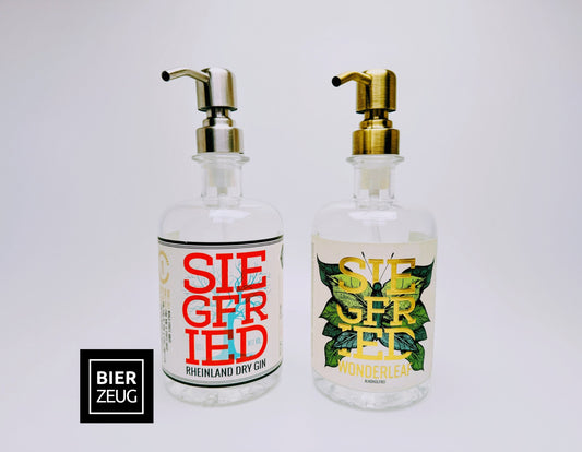 Gin-Seifenspender "Siegfried" | Upcycling Pumpspender aus Siegfried Gin Flaschen | Nachfüllbar mit Seife etc. | Bad Deko | Geschenk Bonn