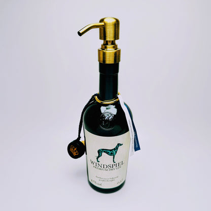 Gin-Seifenspender "Windspiel" | Upcycling Pumpspender aus Windspiel Gin Flaschen | Nachfüllbar mit Seife, Spüli | Bad Deko | Geschenk Eifel