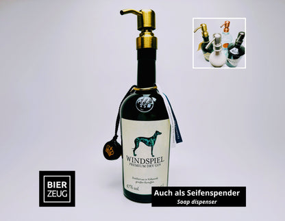 Gin Öllampe "Windspiel" | Handgemachte Öllampe aus Windspiel Gin Flaschen | Upcycling | Handgemacht | Individuell | Geschenk | Deko | Balkon