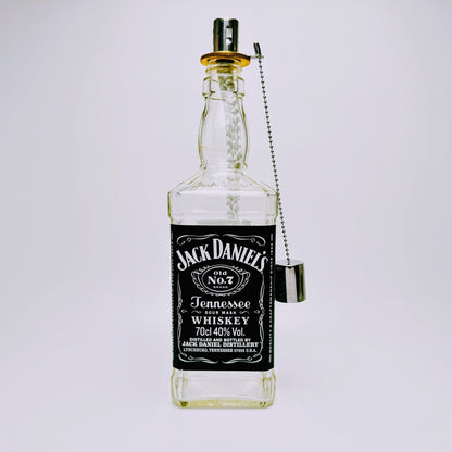 Whisky-Öllampe "Jack Daniels" | Handgemachte Öllampe aus Jack Daniels Single Barrel Flaschen | Upcycling | Individuell | Geschenk | Deko