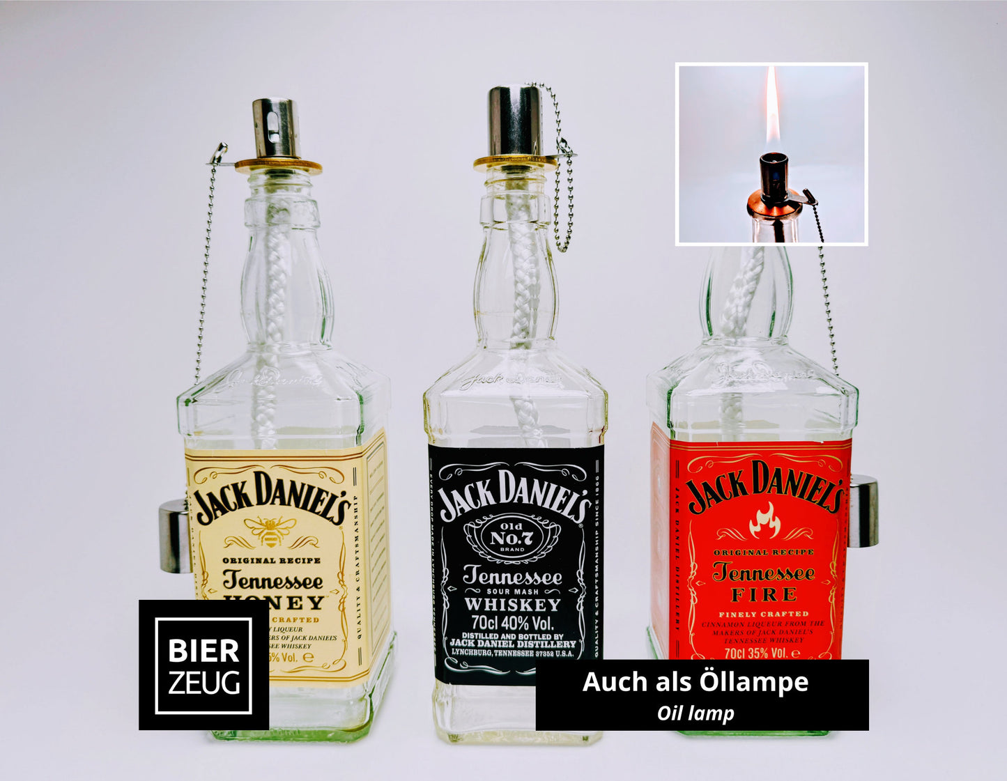 Whisky-Seifenspender “Jacky” | Upcycling Pumpspender aus Jack Daniels Flaschen | Nachfüllbar mit Seife, Spüli, Bartöl | Bad Deko Geschenk
