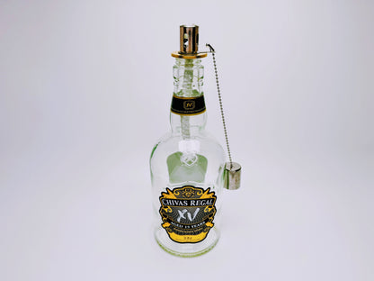 Whisky-Öllampe "Chivas Glow" | Handgemachte Öllampe aus Chivas Regal Flaschen | Upcycling | Individuell | Geschenk | Schottland | Deko