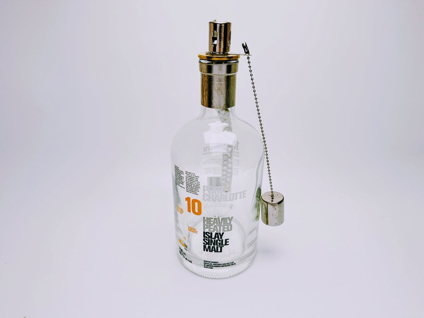 Whisky-Öllampe "Bruichladdich" | Handgemachte Öllampe aus Bruichladdich Flaschen | Upcycling | Individuell | Geschenk | Schottland | Deko