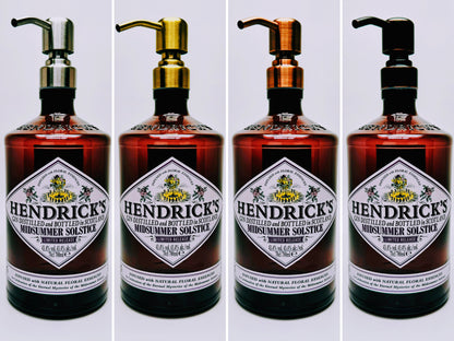 Gin-Seifenspender “Hendricks” | Upcycling Pumpspender aus Gin Hendricks Flasche | Nachfüllbar | Deko Bad | Geschenk Schottland | 700ml