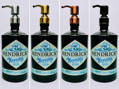 Gin-Seifenspender “Hendricks” | Upcycling Pumpspender aus Gin Hendricks Flasche | Nachfüllbar | Deko Bad | Geschenk Schottland | 700ml