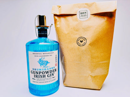 Gin Öllampe "Gunpowder" | Handgemachte Öllampe aus Gunpowder Gin Flaschen | Upcycling | Handgefertigt | Individuell | Geschenk | Deko | H:20