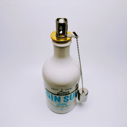 Gin Öllampe "Sul" | Handgemachte Öllampe aus Gin Sul Flaschen | Upcycling | Handgefertigt | Individuell | Geschenk | Hamburg | Deko | H:24cm