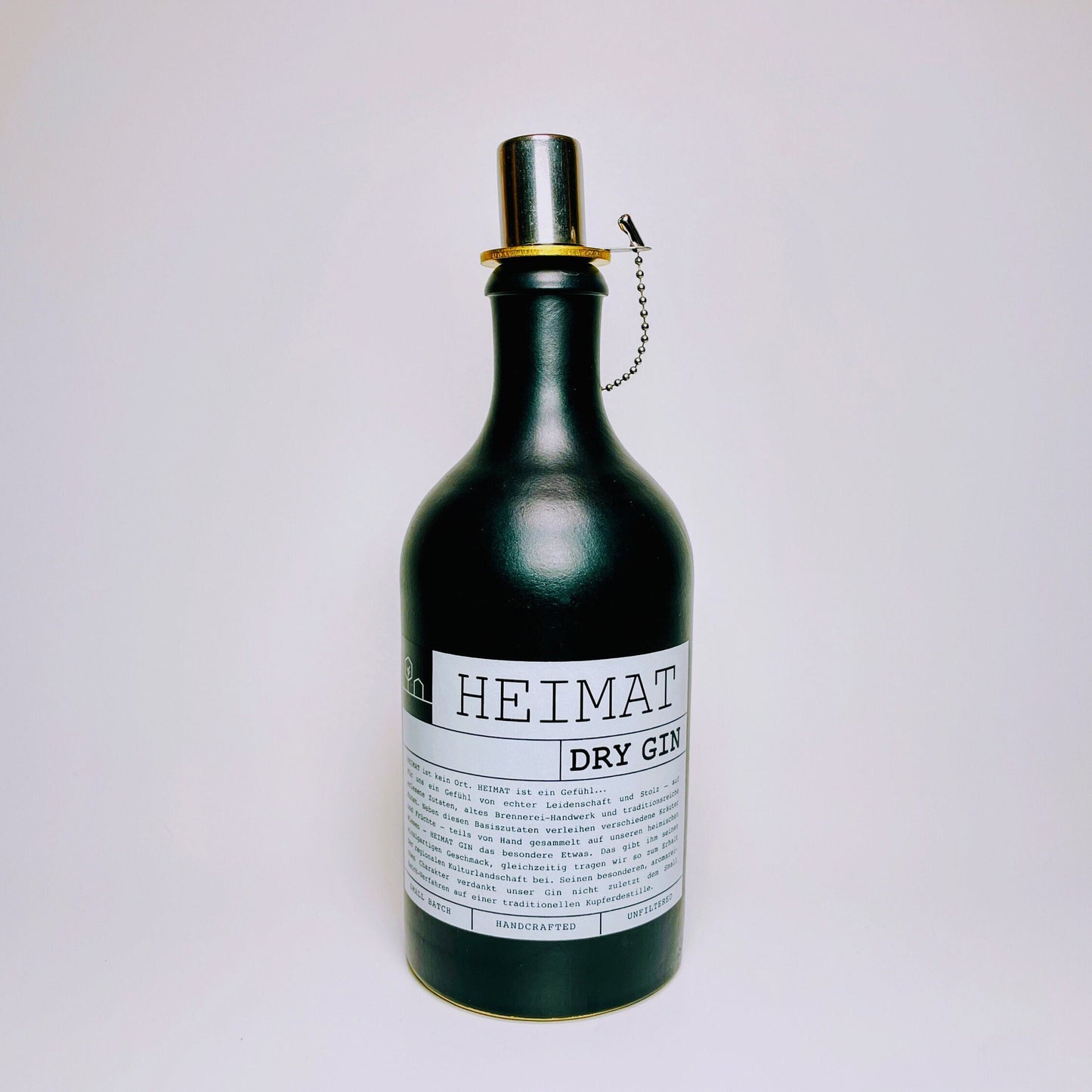 Gin Öllampe "Heimat" | Handgemachte Öllampe aus Heimat Gin Flaschen | Upcycling | Handgemacht | Individuell | Geschenk | Deko Balkon Garten