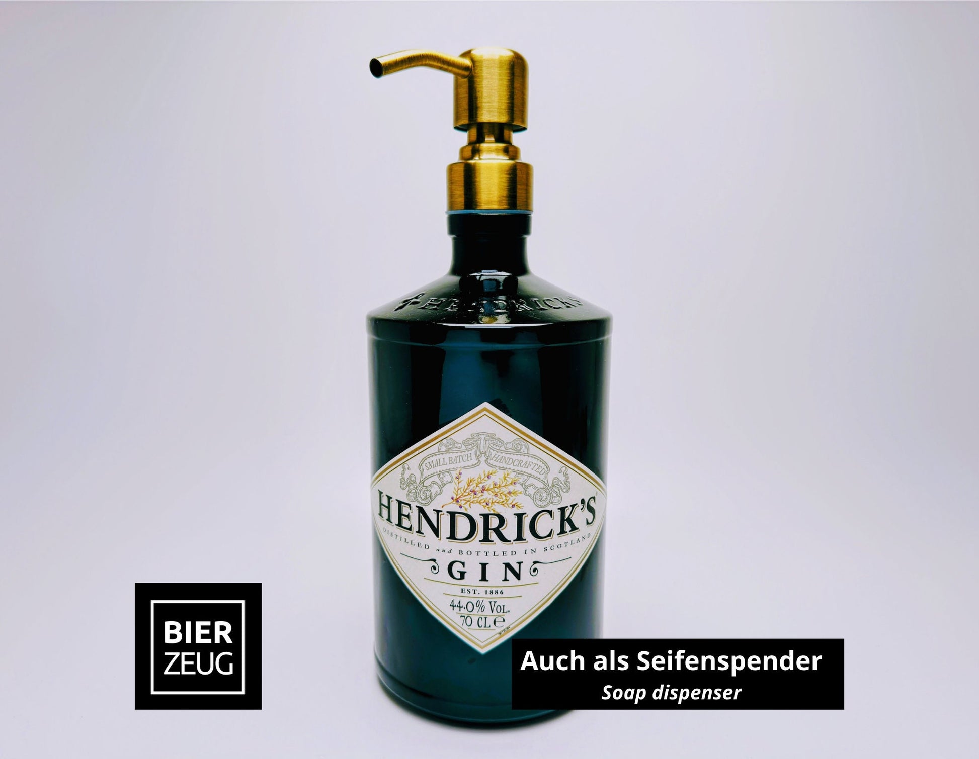 Gin Öllampe "Hendricks" | Handgemachte Öllampe aus Hendricks Gin Flaschen | Upcycling | Handgefertigt | Individuell | Geschenk | Deko