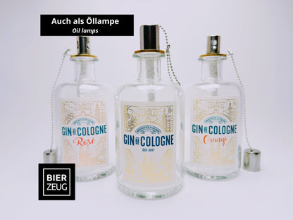 Gin-Seifenspender "Gin de Cologne" | Upcycling Pumpspender aus Gin Cologne Flaschen | Nachfüllbar mit Seife etc. | Bad Deko | Geschenk Köln
