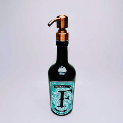 Gin-Seifenspender "Ferdinand" | Upcycling Pumpspender aus Ferdinands Gin Flasche | Nachfüllbar mit Seife | Bad Deko | Geschenk Mosel