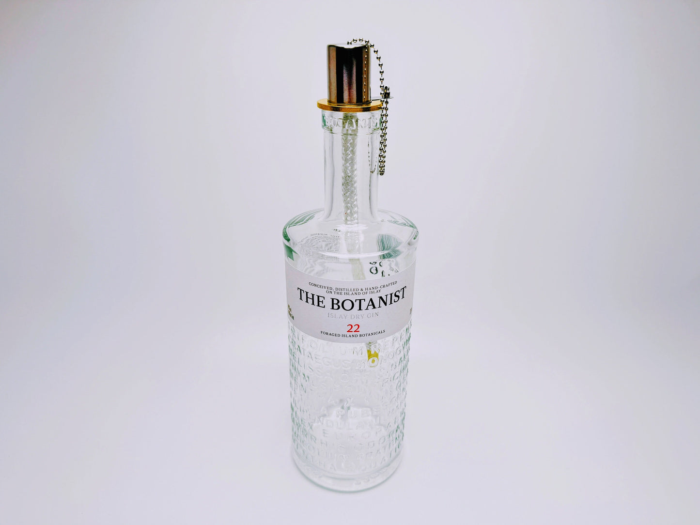 Gin Öllampe "Botanist" | Handgemachte Öllampe aus Botanist Gin Flaschen | Upcycling | Handgefertigt | Individuell | Geschenk | Deko
