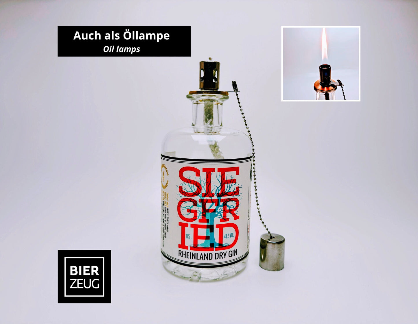 Gin-Seifenspender "Siegfried" | Upcycling Pumpspender aus Siegfried Gin Flaschen | Nachfüllbar mit Seife etc. | Bad Deko | Geschenk Bonn