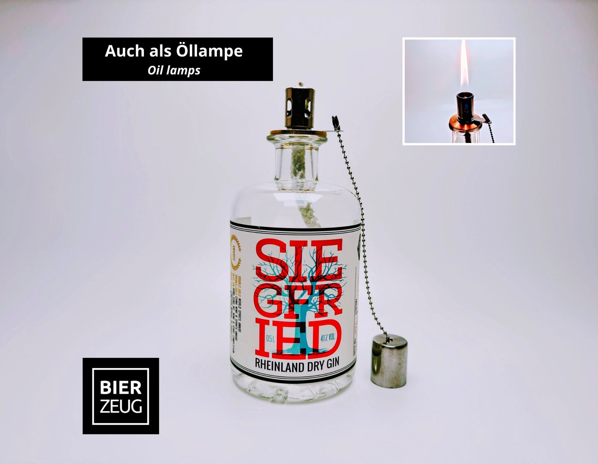 Gin-Seifenspender "Siegfried" | Upcycling Pumpspender aus Siegfried Gin Flaschen | Nachfüllbar mit Seife etc. | Bad Deko | Geschenk Bonn