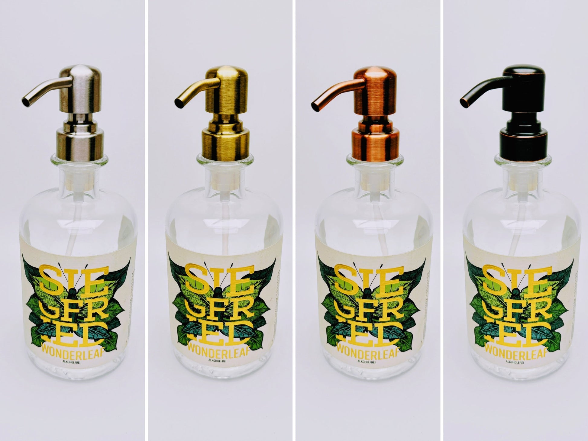 Gin-Seifenspender "Siegfried" | Upcycling Pumpspender aus Siegfried Gin Flaschen | Nachfüllbar mit Seife etc. | Bad Deko | Geschenk Bonn