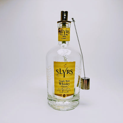 Whisky-Öllampe "Slyrs Shine" | Handgemachte Öllampe aus Slyrs Whisky Flaschen | Upcycling | Individuell | Geschenk | München | Bayern | Deko