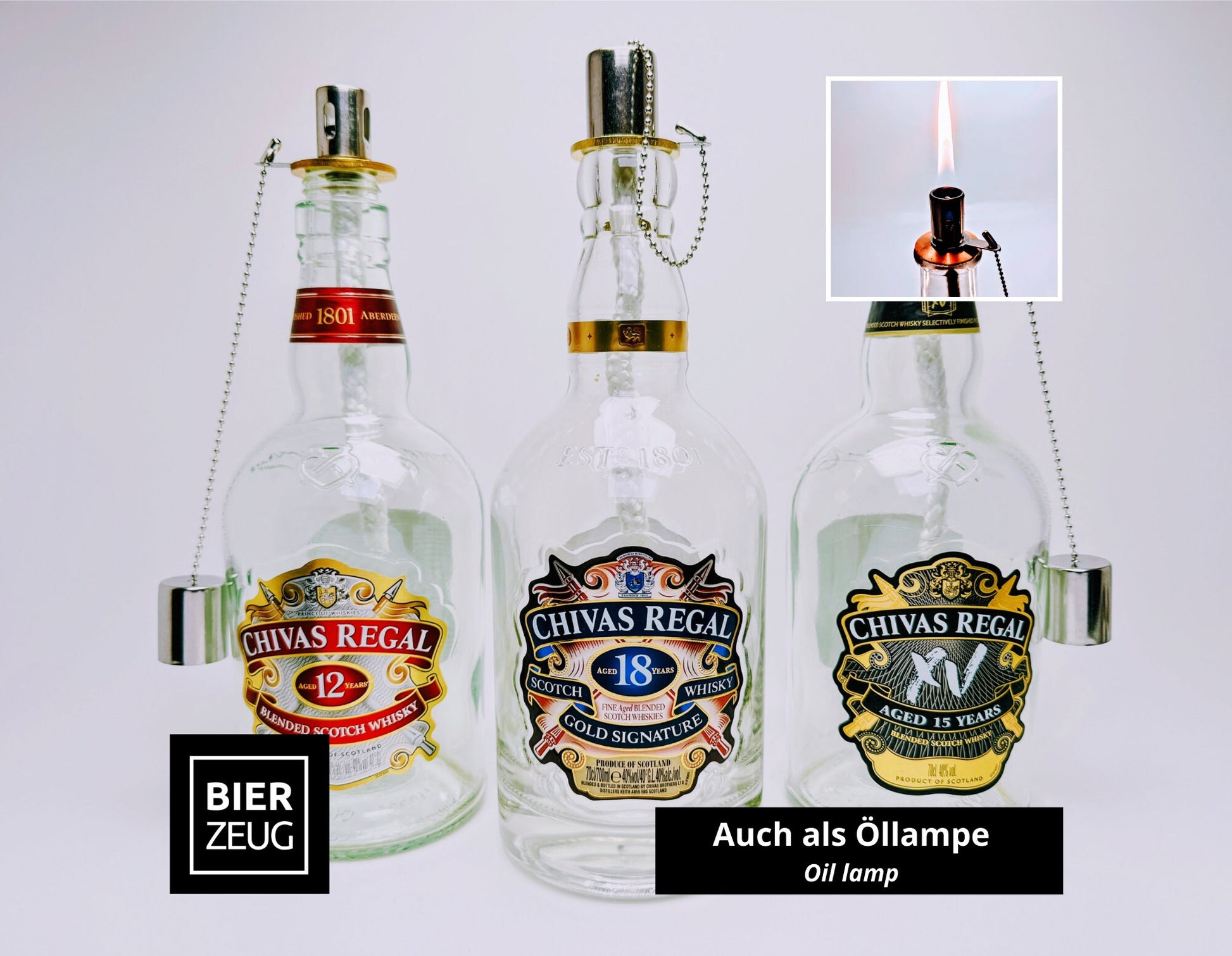 Whisky-Seifenspender “Chivas Charm” | Upcycling Pumpspender aus Chivas Regal Flaschen | Nachfüllbar mit Seife | Bad Deko | Geschenk | H:28cm
