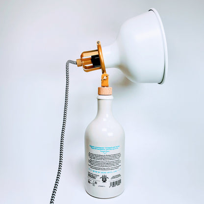 Gin Sul Vintage-Lampe | Handgemachte nachhaltige Tischlampe aus Gin Sul | Einzigartige Geschenkidee | Retro Deko-Licht | Upcycling Leuchte